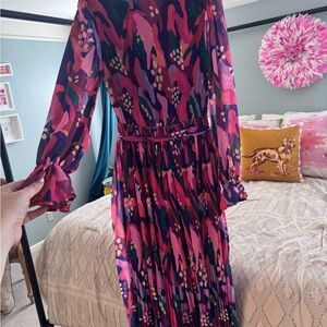 Flying Tomato Fuchsia & Purple Print Dress